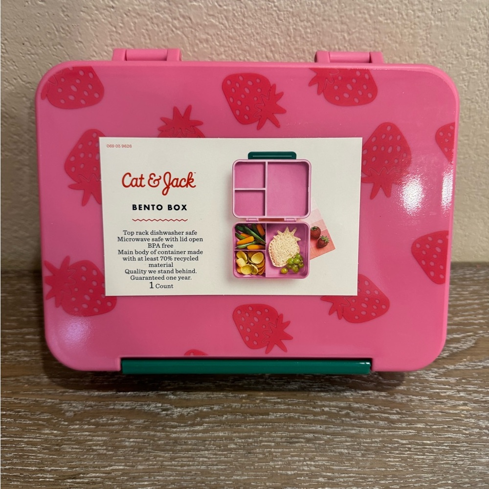 New Cat & Jack Bento Box Lunch/ Storage 3 compartments